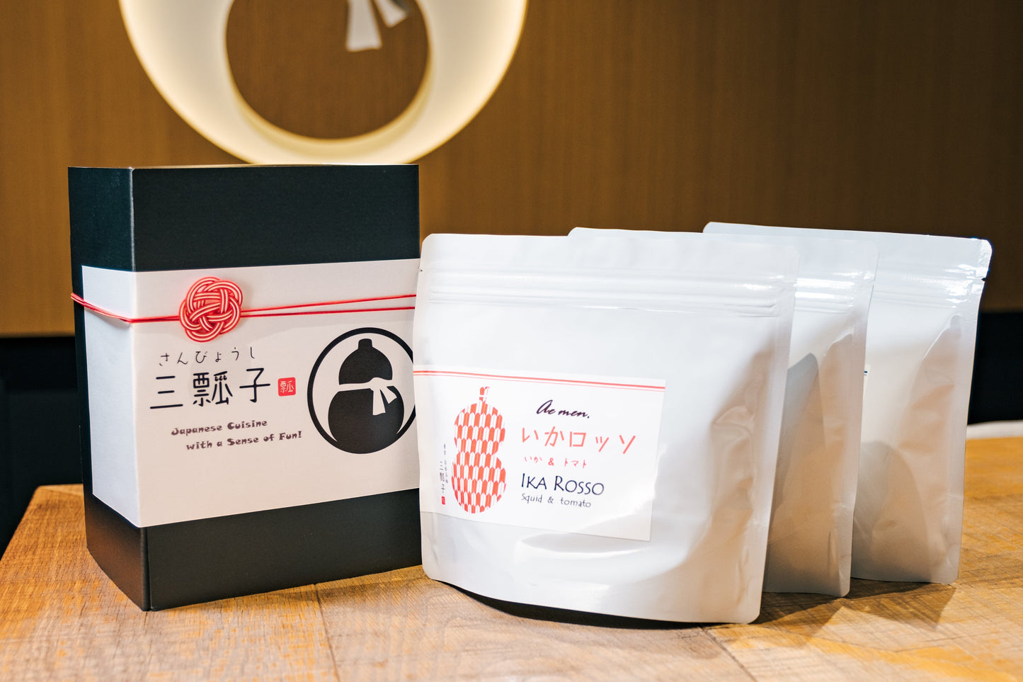 【ギフト らぁめん3種】いかロッソ×1、重ね出汁蕎麦×1、燻製重ね出汁蕎麦×1