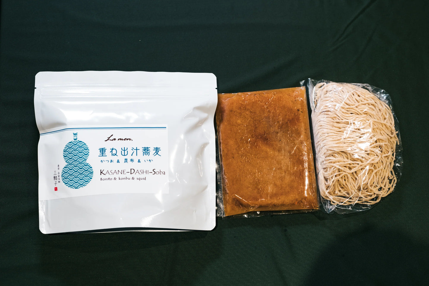 【ギフト らぁめん3種】いかロッソ×1、重ね出汁蕎麦×1、燻製重ね出汁蕎麦×1