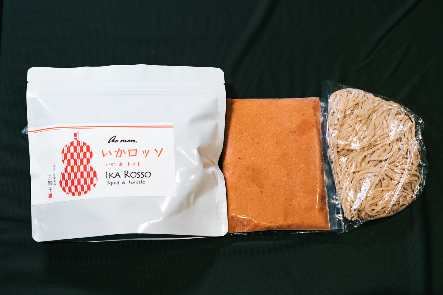 【ギフト らぁめん3種】いかロッソ×1、重ね出汁蕎麦×1、燻製重ね出汁蕎麦×1